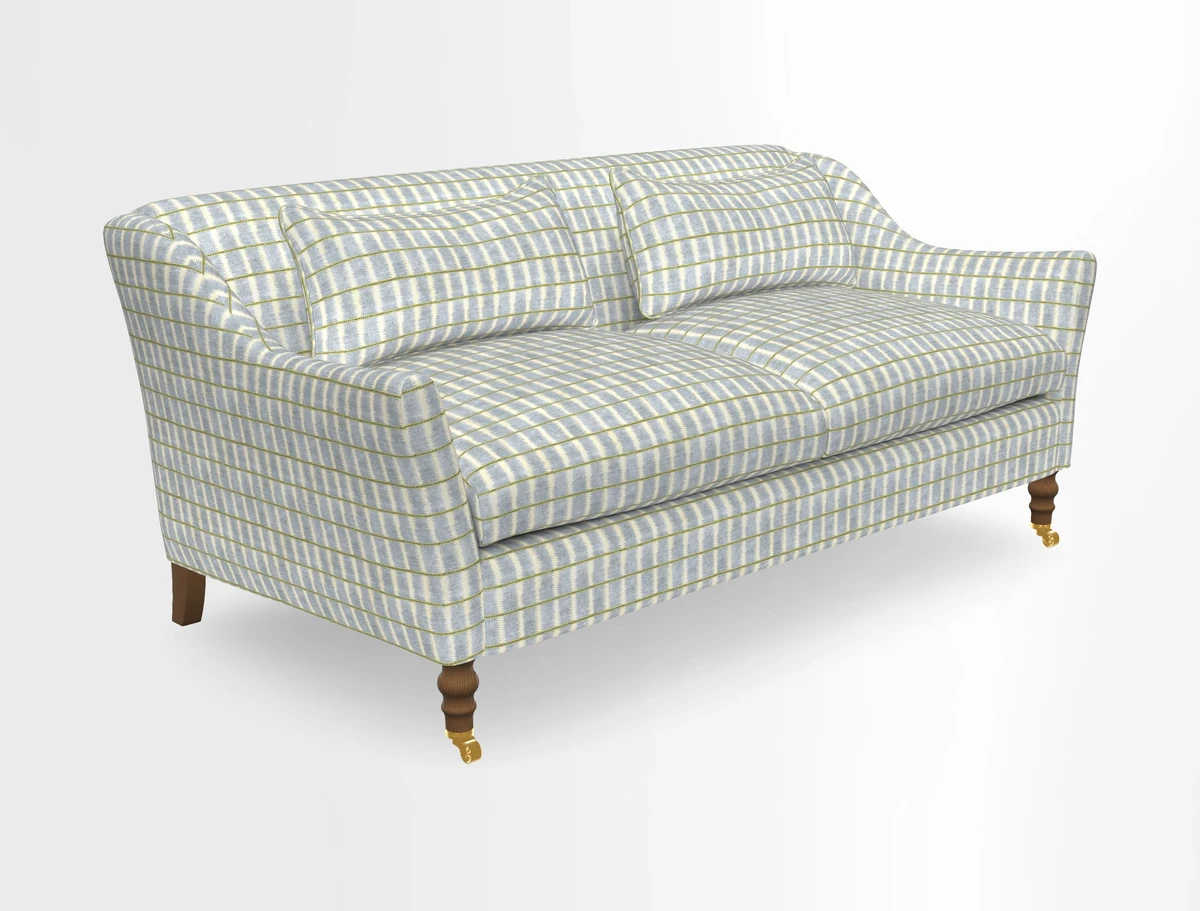Cromer 3 Seater Sofa in RHS Botanicals Henry Moon Lions Tail Terracotta