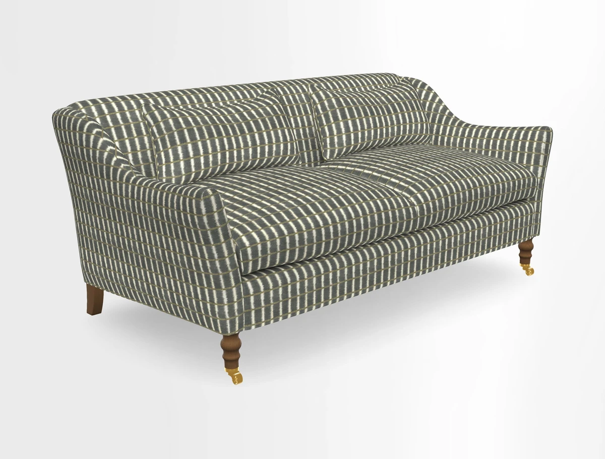 Cromer 3 Seater Sofa in RHS Botanicals Henry Moon Lions Tail Terracotta