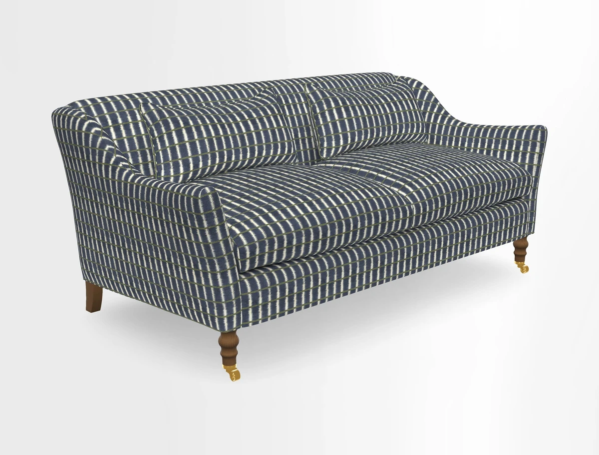 Cromer 3 Seater Sofa in RHS Botanicals Henry Moon Lions Tail Terracotta