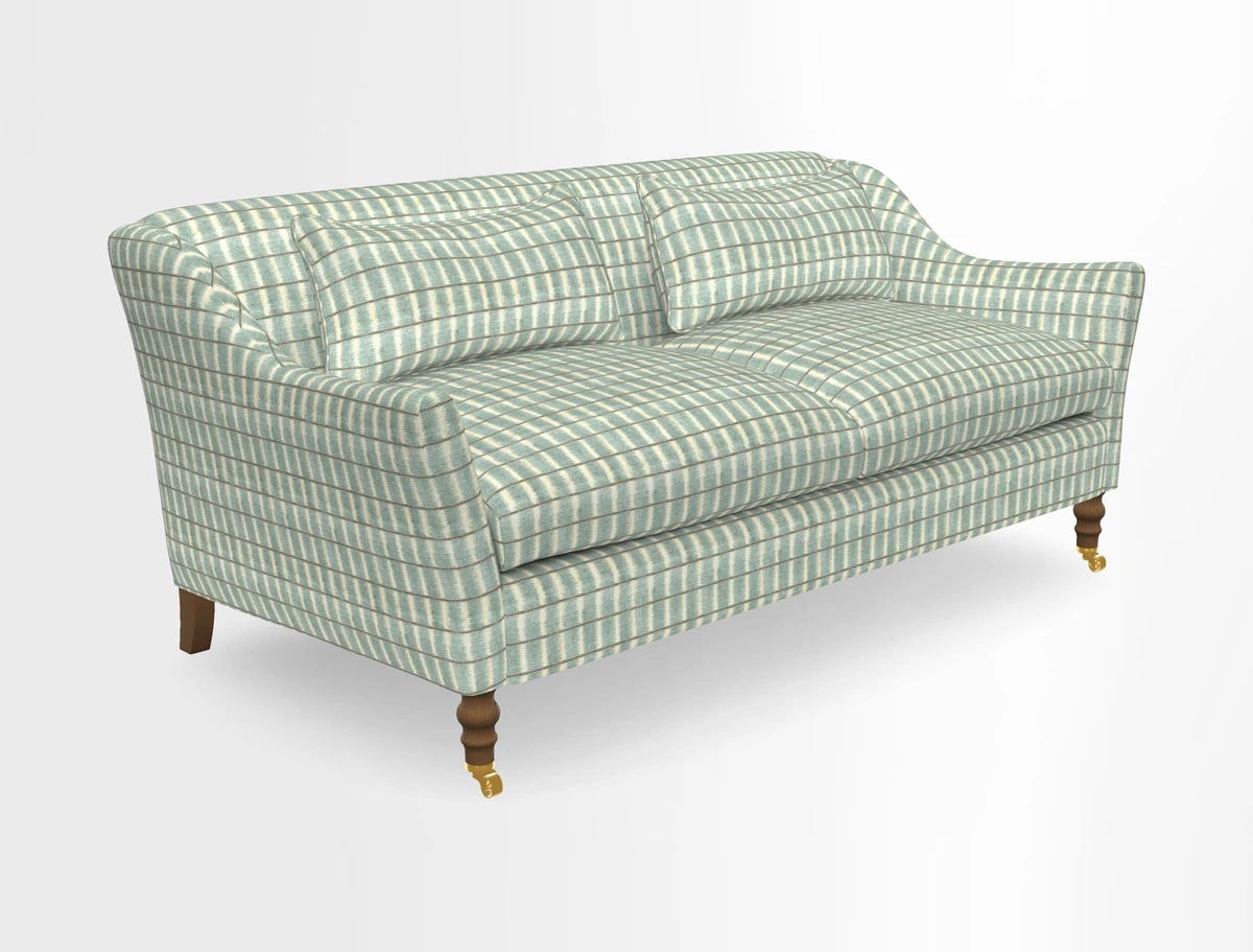 Cromer 3 Seater Sofa in RHS Botanicals Henry Moon Lions Tail Terracotta