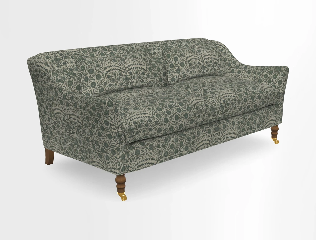 Cromer 3 Seater Sofa in RHS Botanicals Henry Moon Lions Tail Terracotta