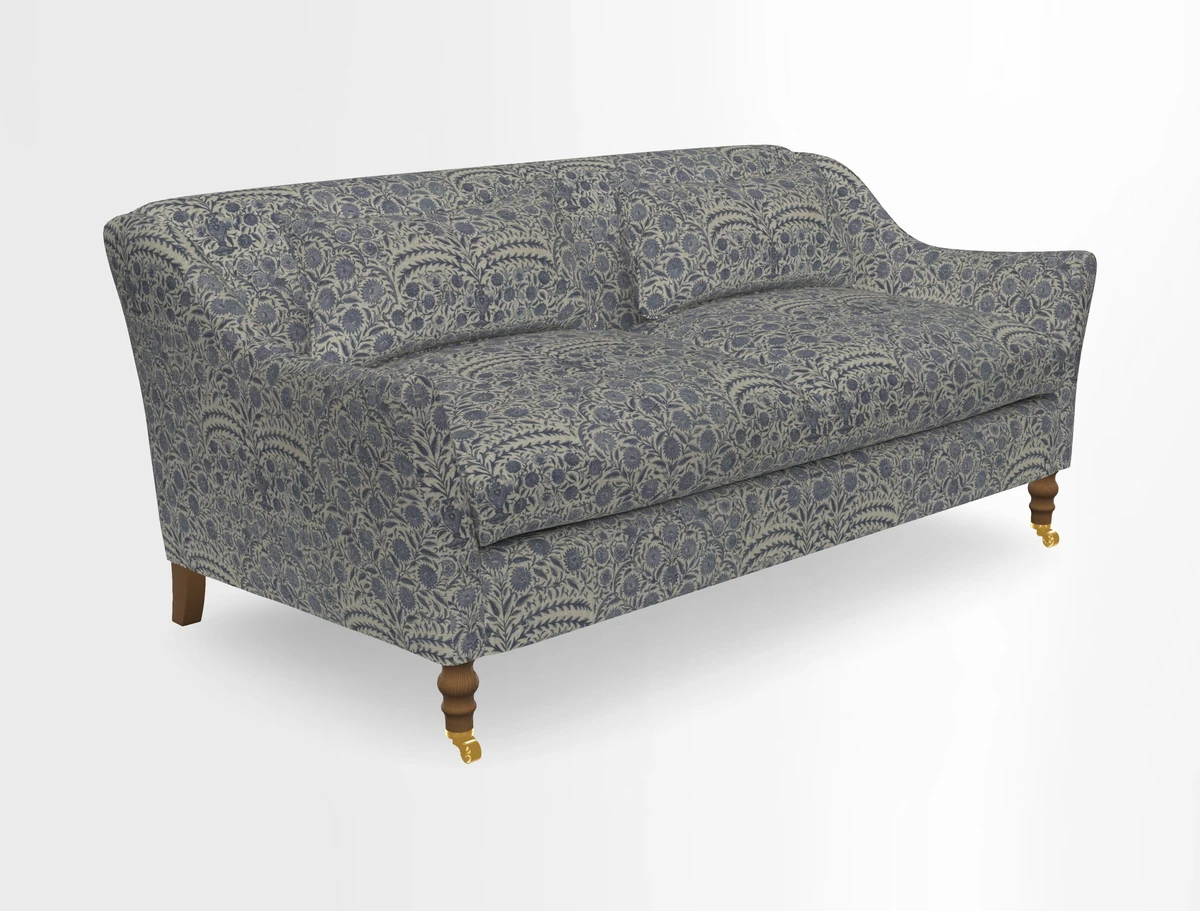 Cromer 3 Seater Sofa in RHS Botanicals Henry Moon Lions Tail Terracotta