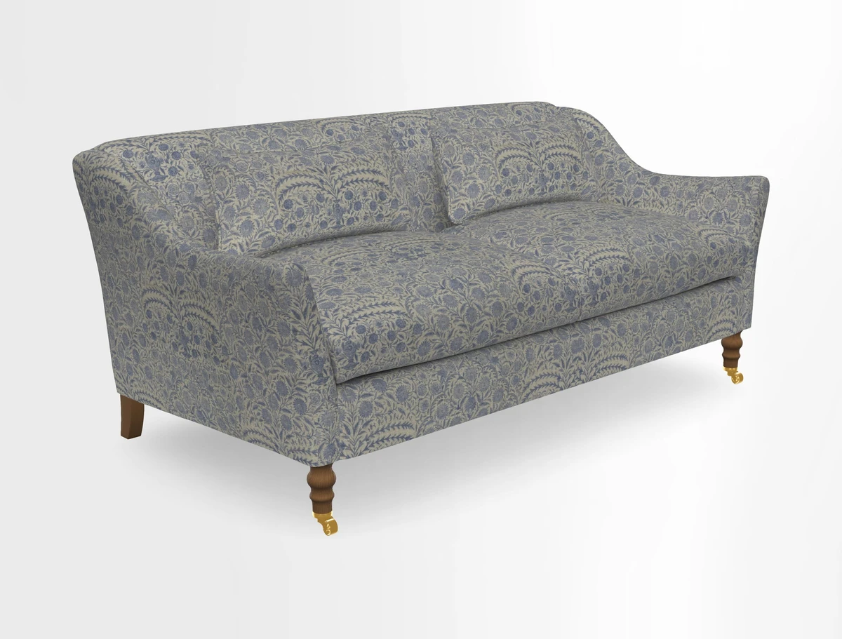 Cromer 3 Seater Sofa in RHS Botanicals Henry Moon Lions Tail Terracotta
