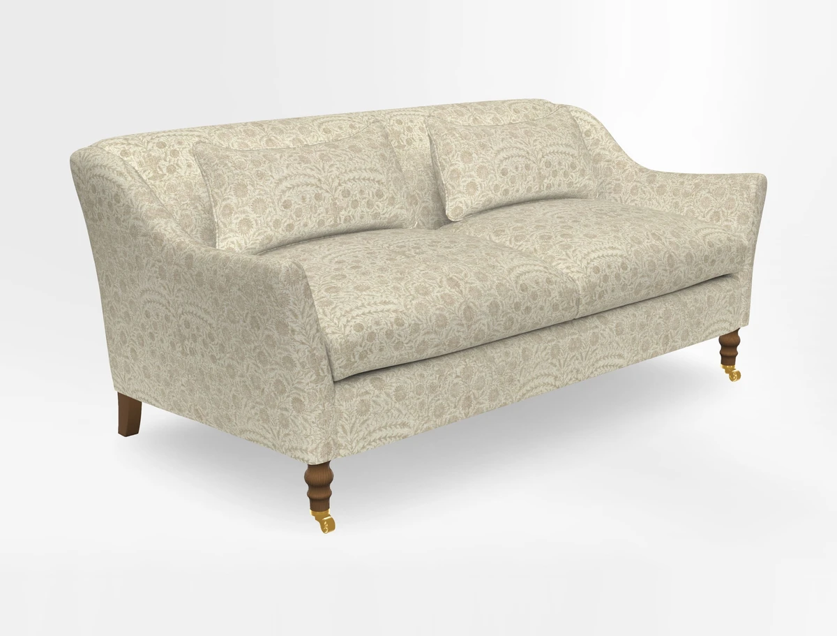 Cromer 3 Seater Sofa in RHS Botanicals Henry Moon Lions Tail Terracotta
