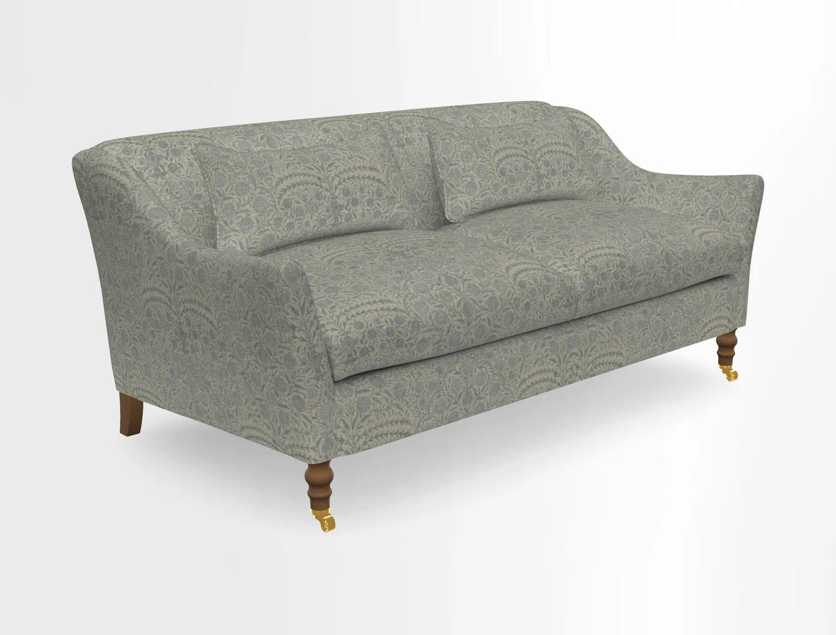 Cromer 3 Seater Sofa in RHS Botanicals Henry Moon Lions Tail Terracotta