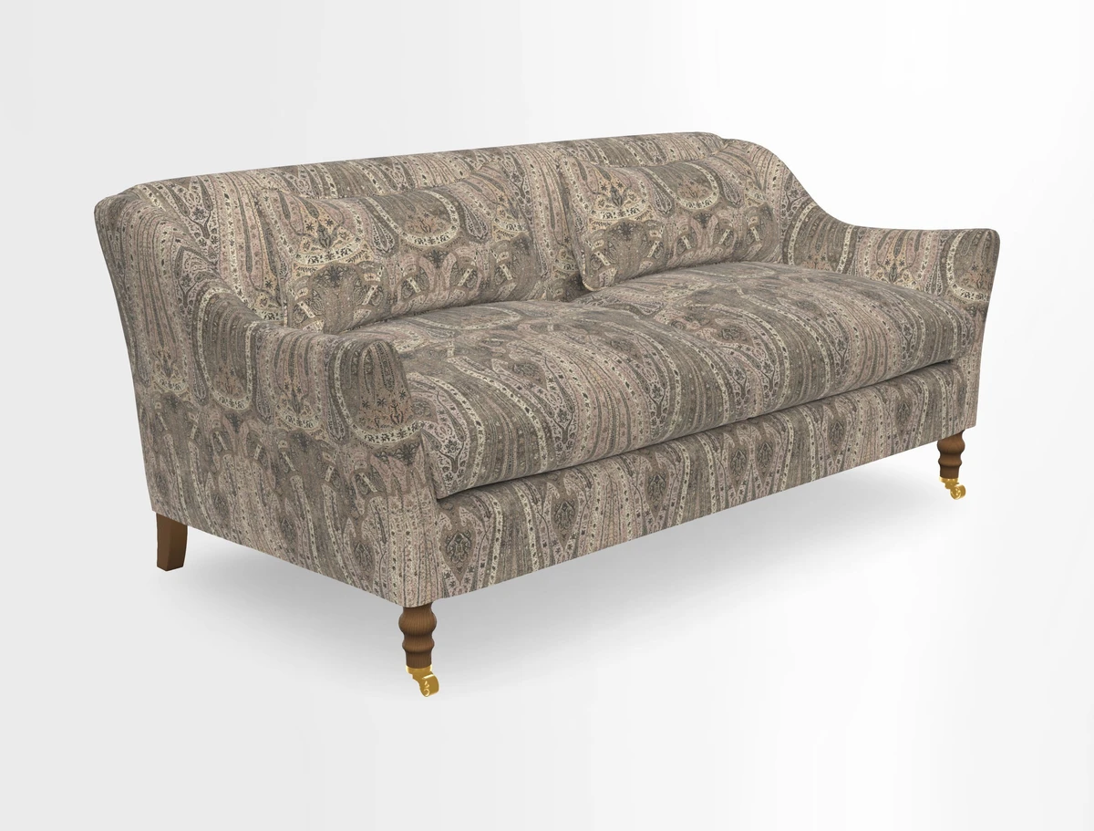Cromer 3 Seater Sofa in RHS Botanicals Henry Moon Lions Tail Terracotta