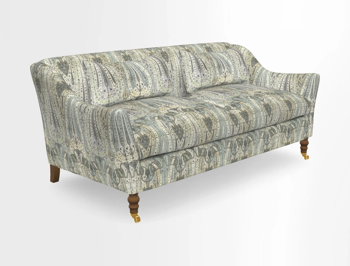 Cromer 3 Seater Sofa in RHS Botanicals Henry Moon Lions Tail Terracotta