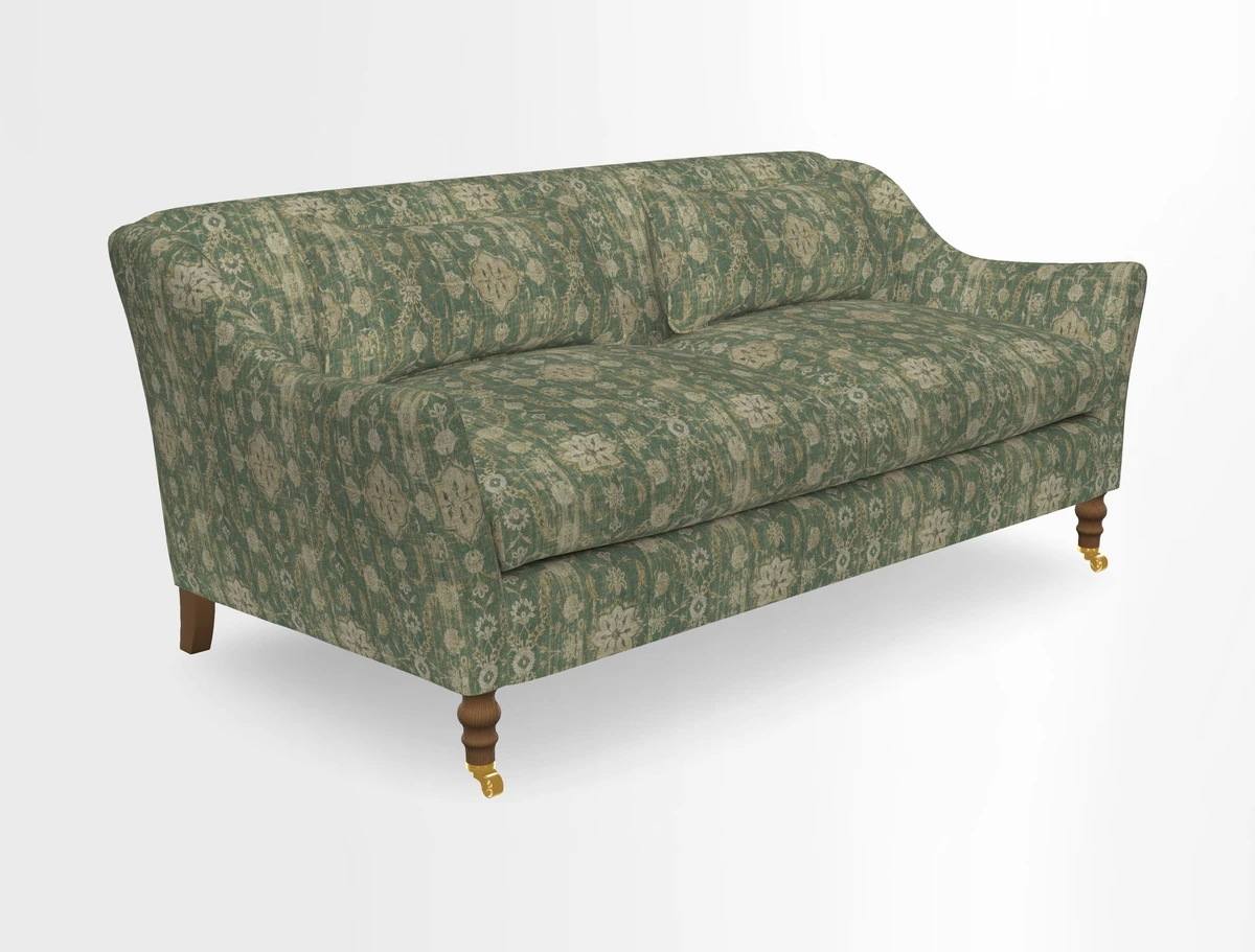 Cromer 3 Seater Sofa in RHS Botanicals Henry Moon Lions Tail Terracotta