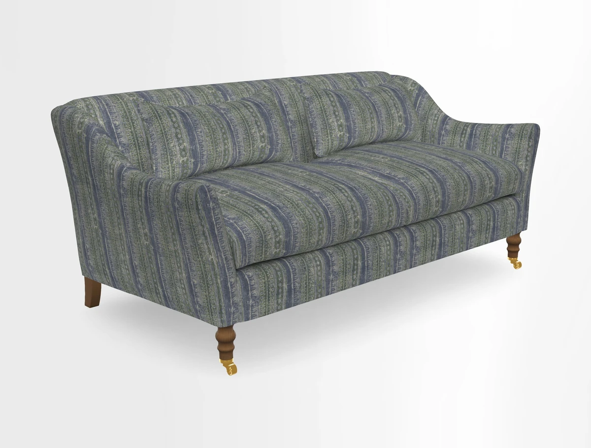 Cromer 3 Seater Sofa in RHS Botanicals Henry Moon Lions Tail Terracotta
