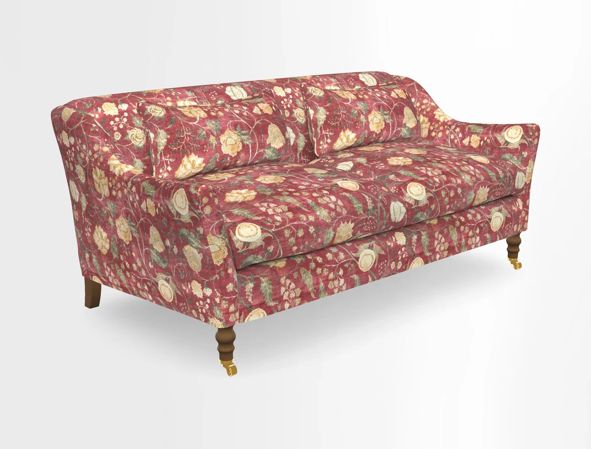 Cromer 3 Seater Sofa in RHS Botanicals Henry Moon Lions Tail Terracotta