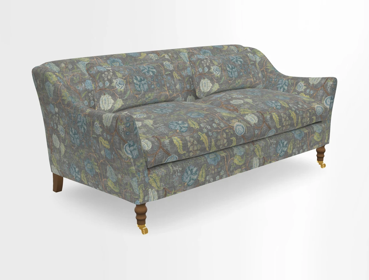 Cromer 3 Seater Sofa in RHS Botanicals Henry Moon Lions Tail Terracotta