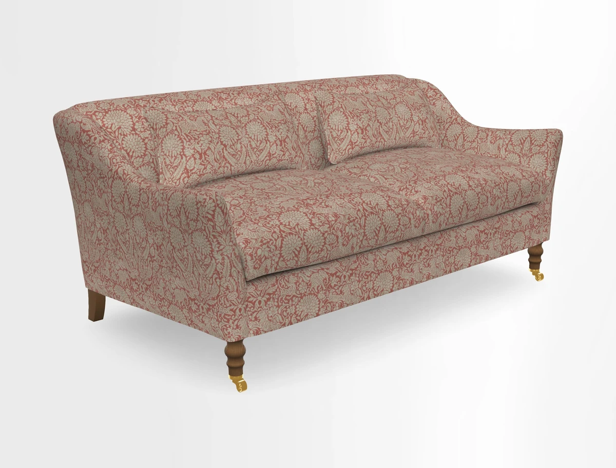 Cromer 3 Seater Sofa in RHS Botanicals Henry Moon Lions Tail Terracotta