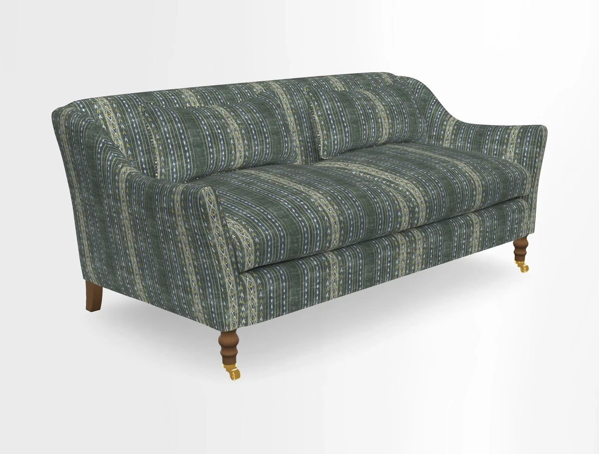 Cromer 3 Seater Sofa in RHS Botanicals Henry Moon Lions Tail Terracotta