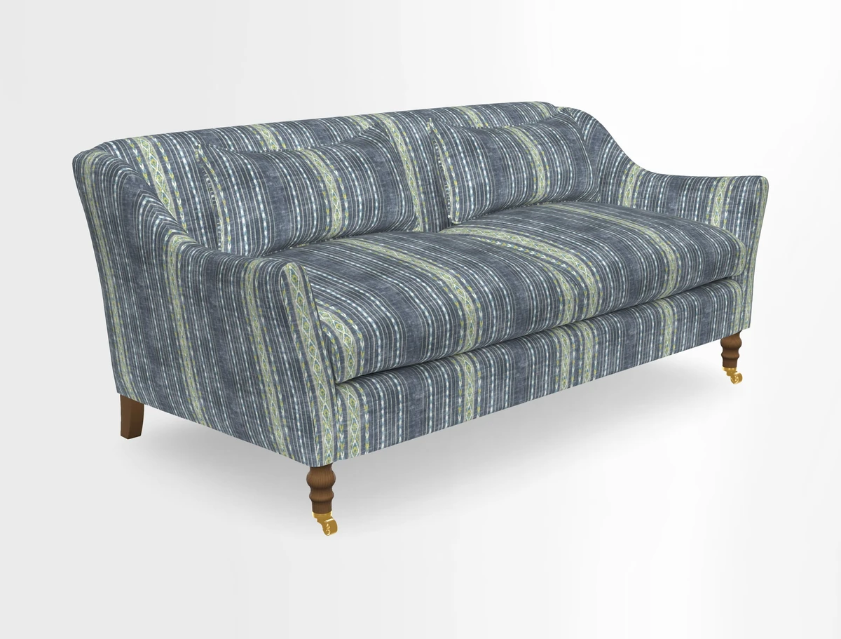 Cromer 3 Seater Sofa in RHS Botanicals Henry Moon Lions Tail Terracotta