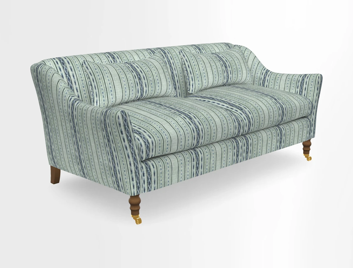 Cromer 3 Seater Sofa in RHS Botanicals Henry Moon Lions Tail Terracotta
