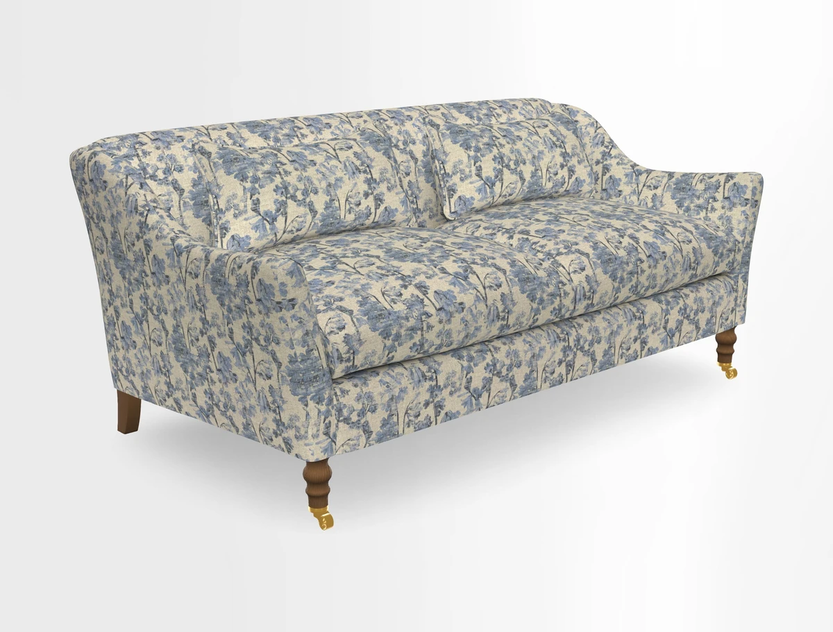 Cromer 3 Seater Sofa in RHS Botanicals Henry Moon Lions Tail Terracotta