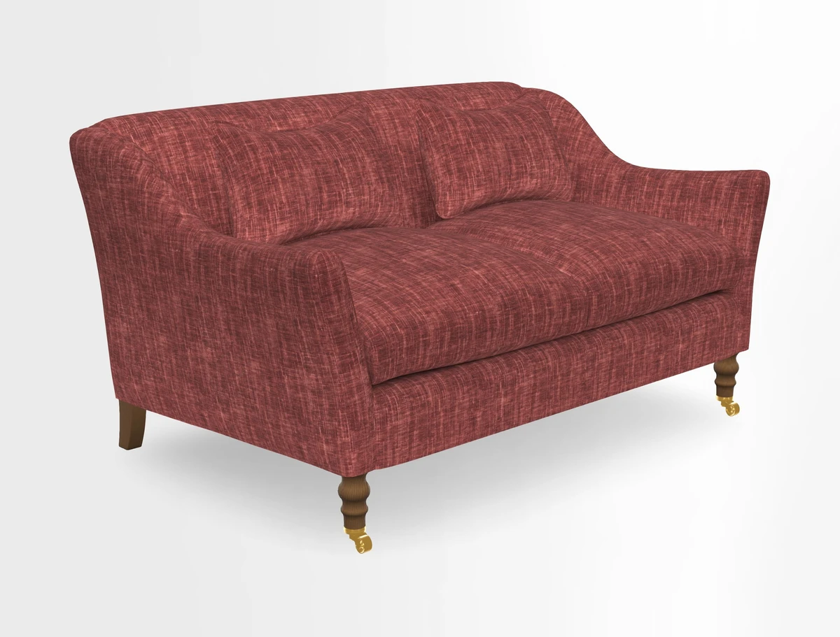 Cromer 3 Seater Sofa in RHS Botanicals Henry Moon Lions Tail Terracotta