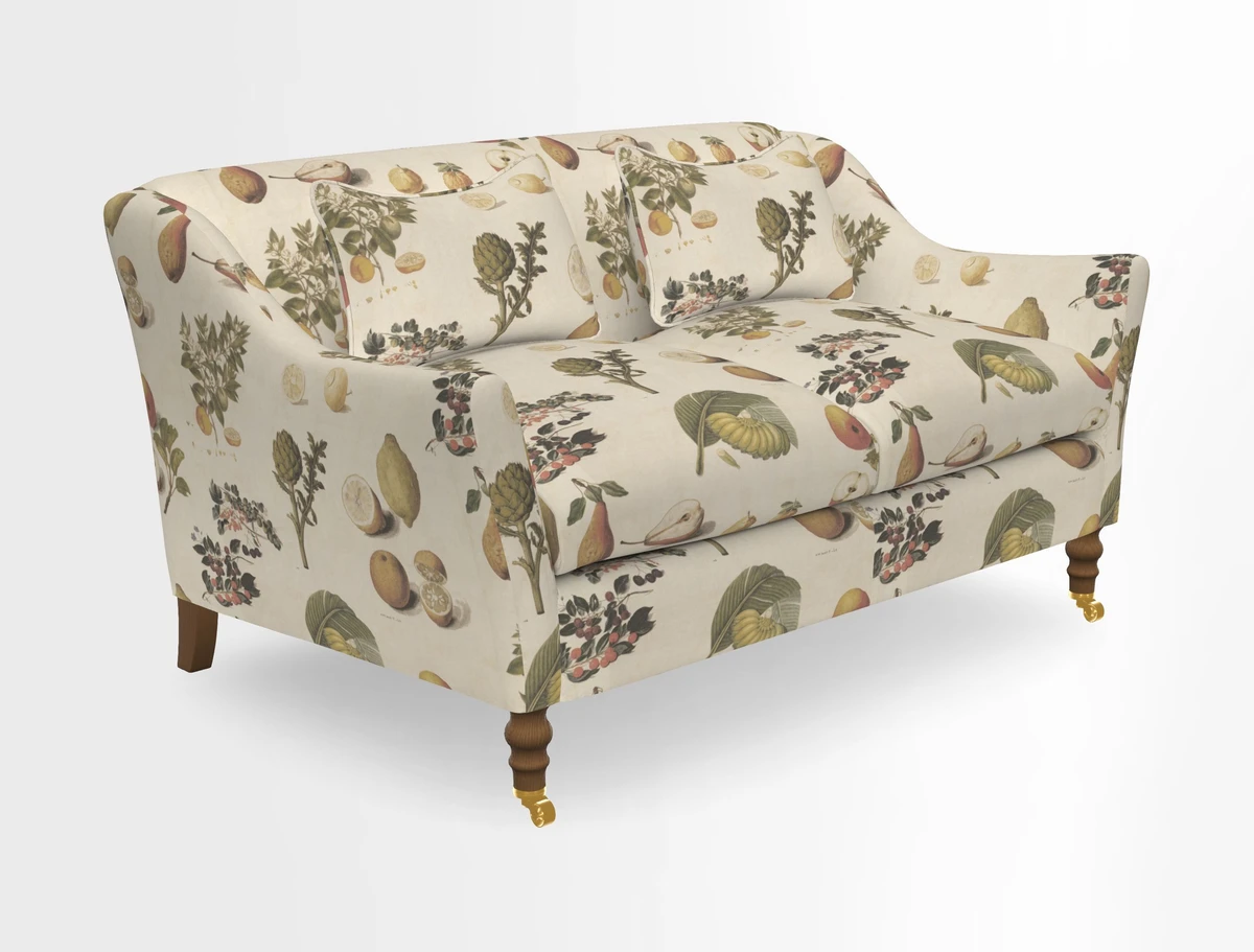 Cromer 3 Seater Sofa in RHS Botanicals Henry Moon Lions Tail Terracotta