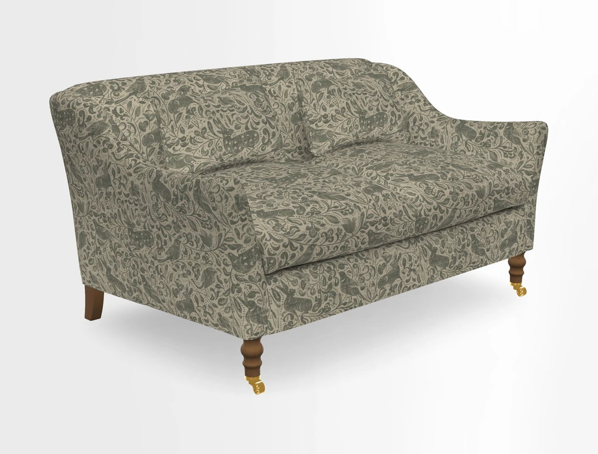 Cromer 3 Seater Sofa in RHS Botanicals Henry Moon Lions Tail Terracotta