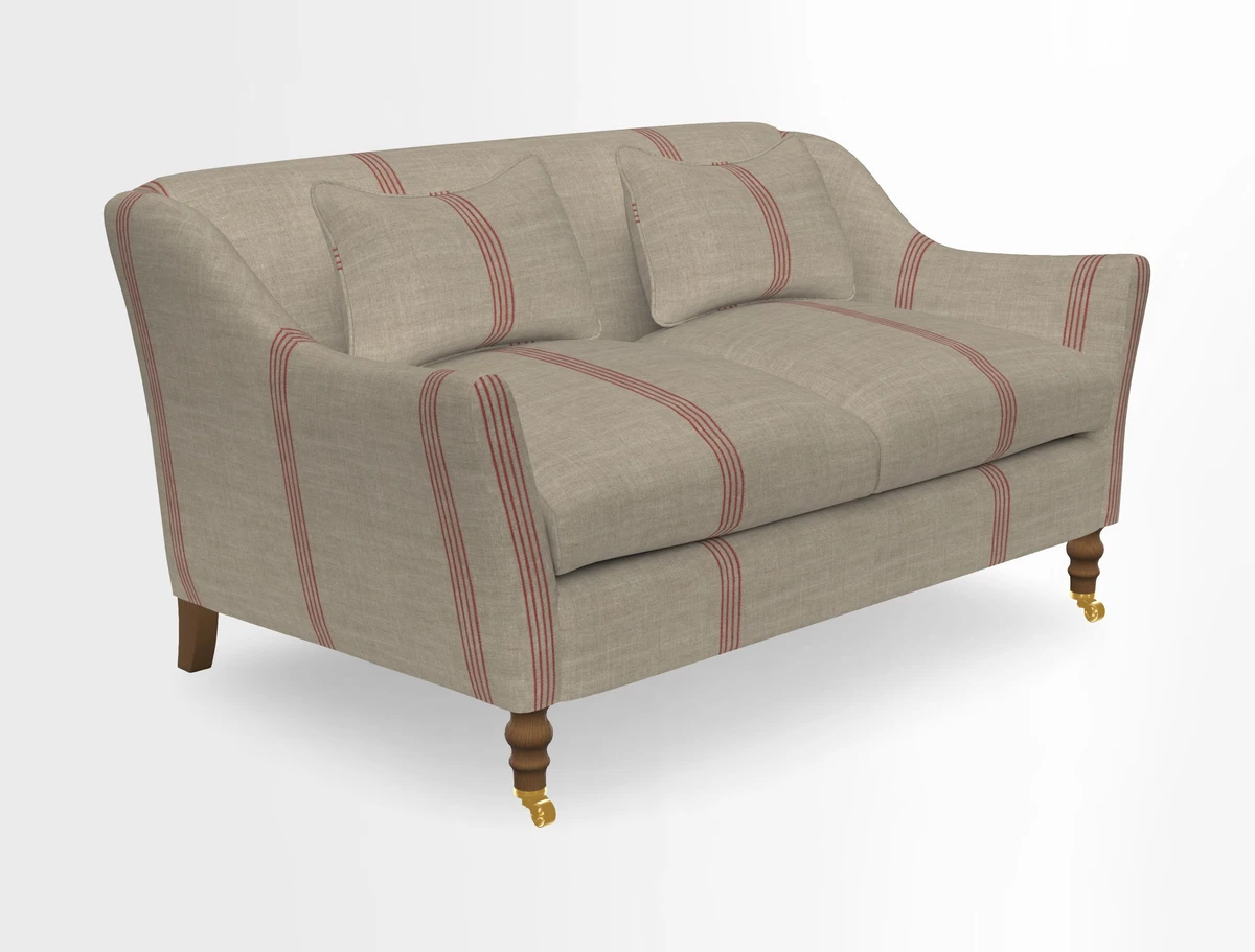 Cromer 3 Seater Sofa in RHS Botanicals Henry Moon Lions Tail Terracotta