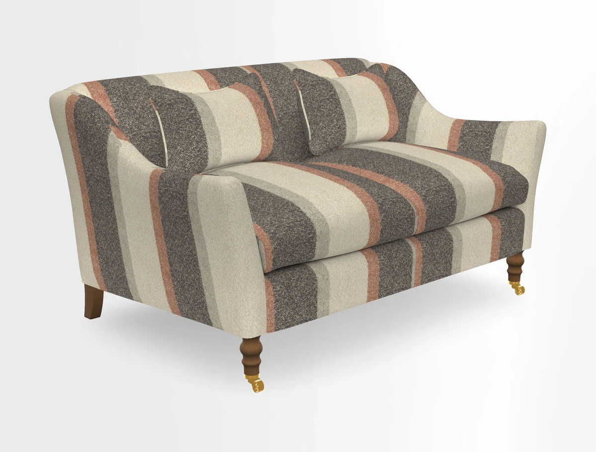 Cromer 3 Seater Sofa in RHS Botanicals Henry Moon Lions Tail Terracotta