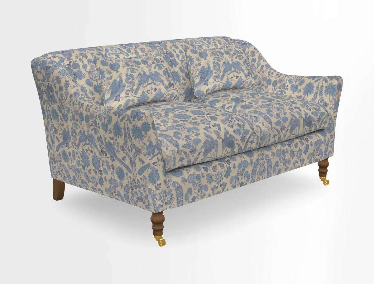Cromer 3 Seater Sofa in RHS Botanicals Henry Moon Lions Tail Terracotta