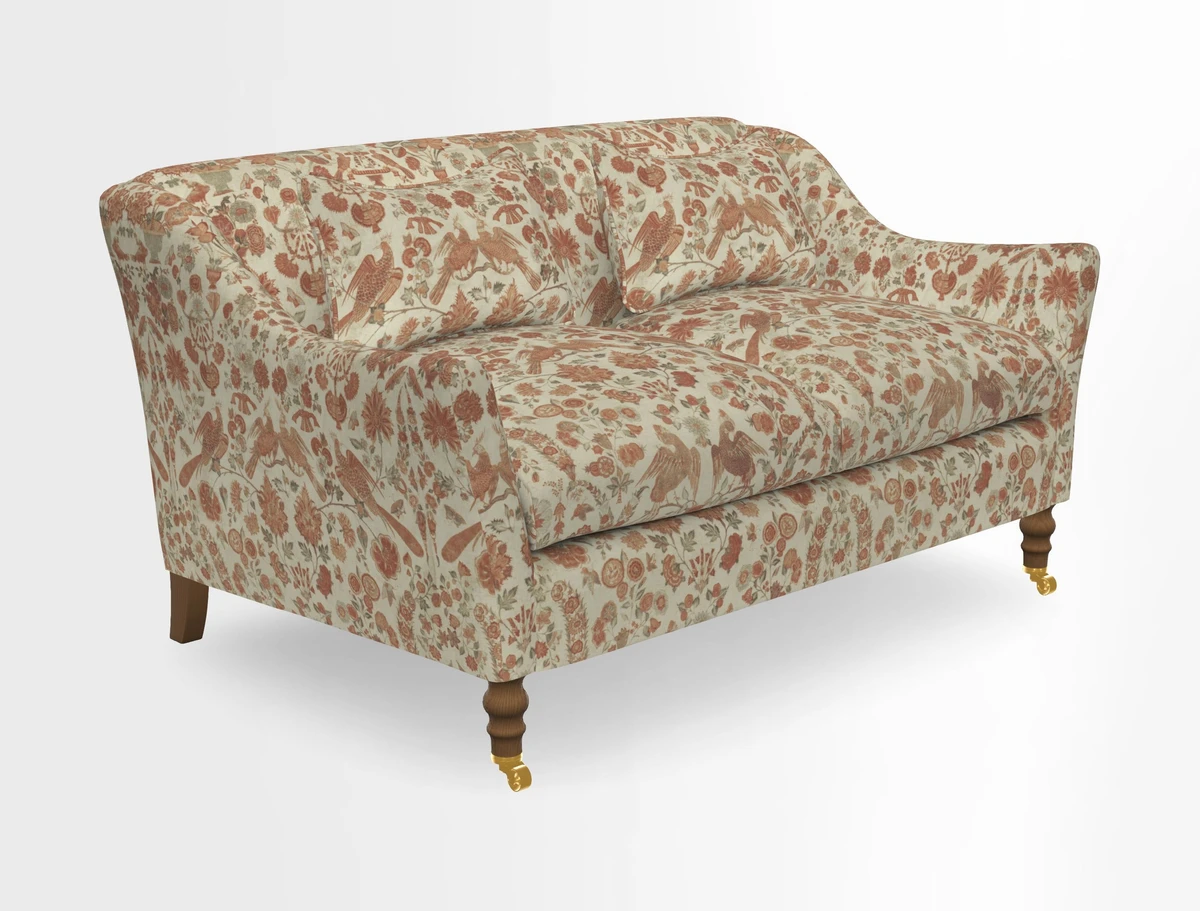 Cromer 3 Seater Sofa in RHS Botanicals Henry Moon Lions Tail Terracotta