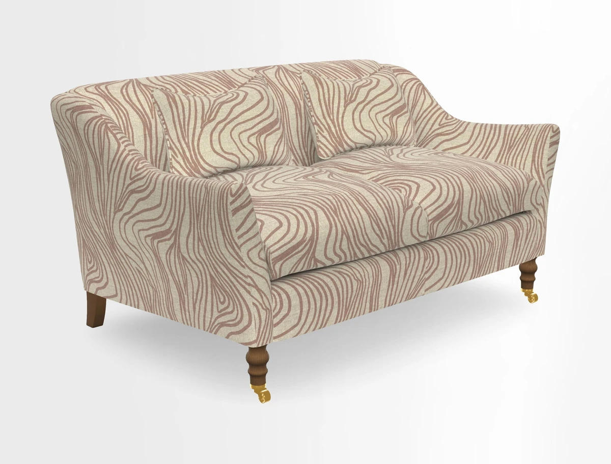 Cromer 3 Seater Sofa in RHS Botanicals Henry Moon Lions Tail Terracotta