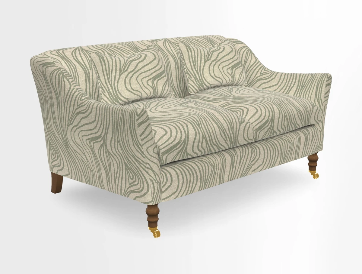 Cromer 3 Seater Sofa in RHS Botanicals Henry Moon Lions Tail Terracotta