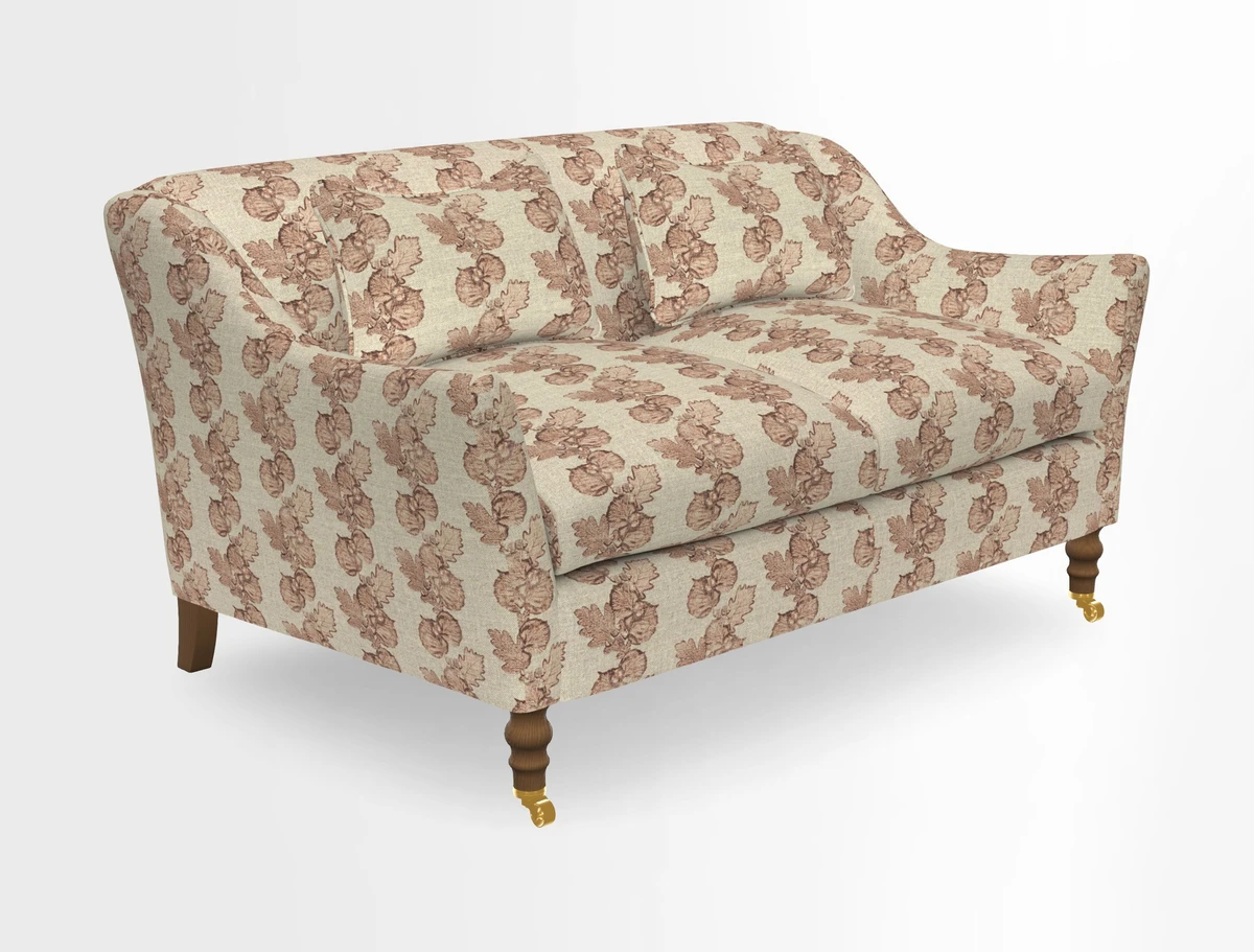 Cromer 3 Seater Sofa in RHS Botanicals Henry Moon Lions Tail Terracotta