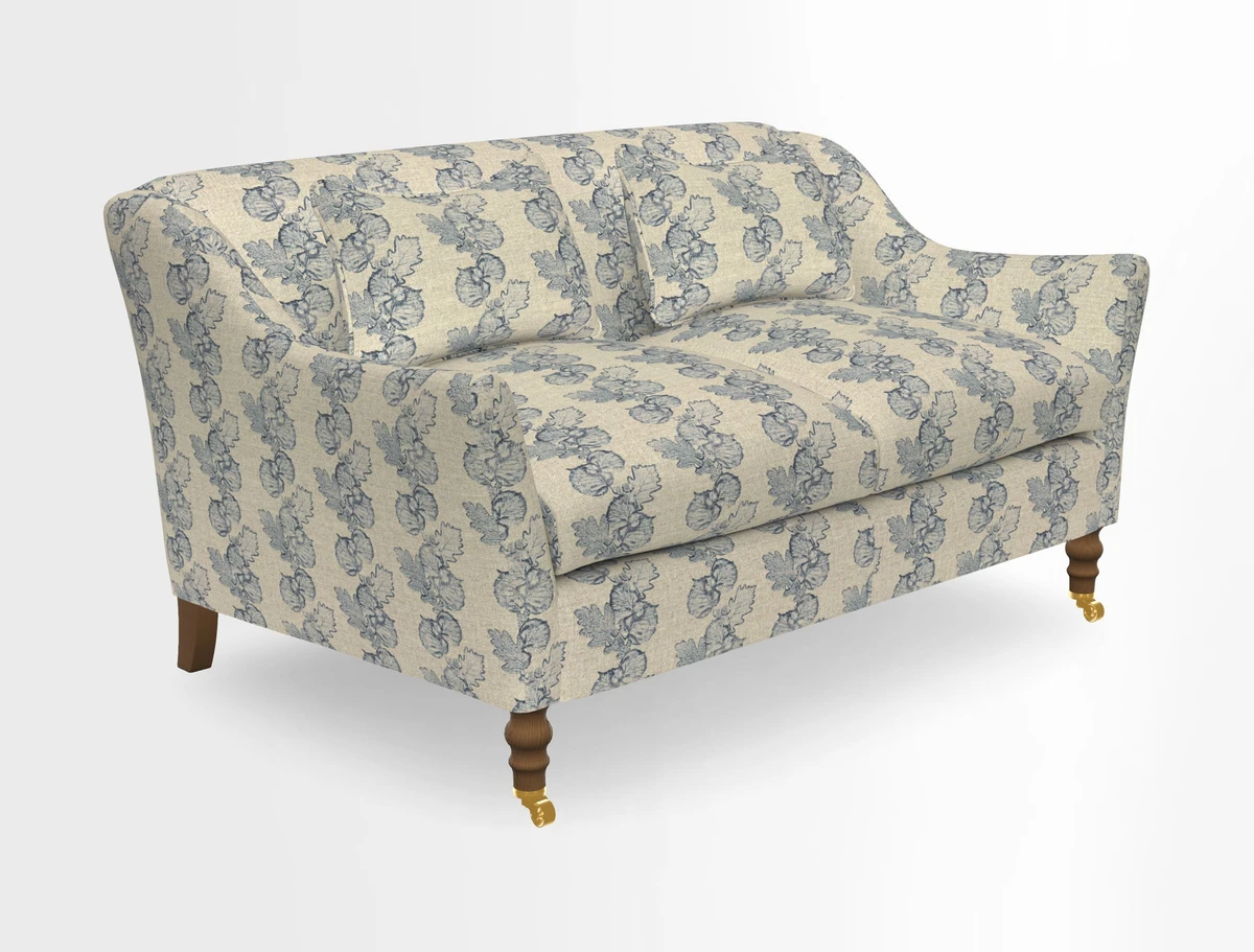 Cromer 3 Seater Sofa in RHS Botanicals Henry Moon Lions Tail Terracotta