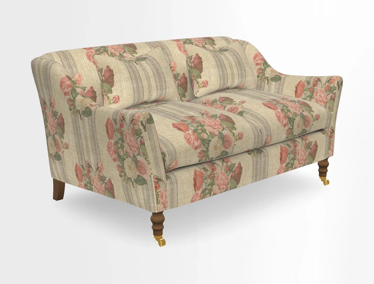 Cromer 3 Seater Sofa in RHS Botanicals Henry Moon Lions Tail Terracotta