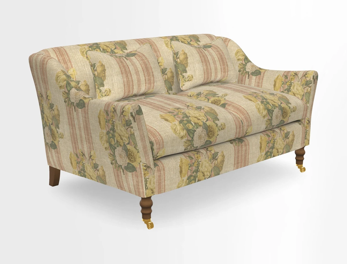 Cromer 3 Seater Sofa in RHS Botanicals Henry Moon Lions Tail Terracotta