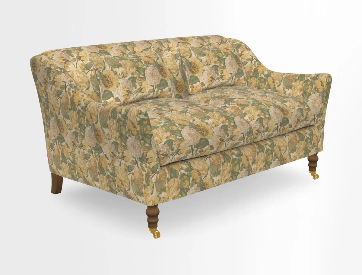 Cromer 3 Seater Sofa in RHS Botanicals Henry Moon Lions Tail Terracotta