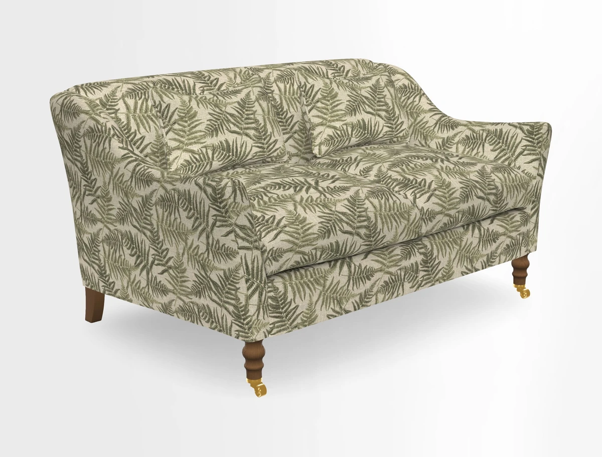 Cromer 3 Seater Sofa in RHS Botanicals Henry Moon Lions Tail Terracotta