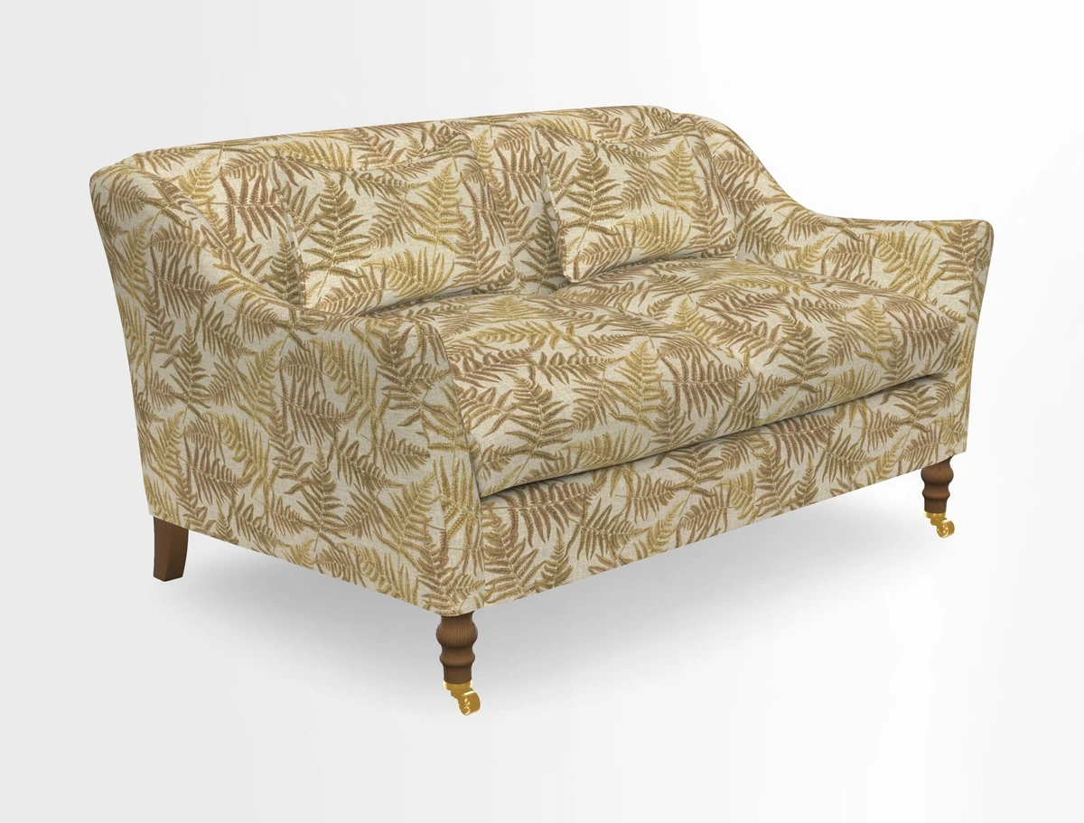 Cromer 3 Seater Sofa in RHS Botanicals Henry Moon Lions Tail Terracotta