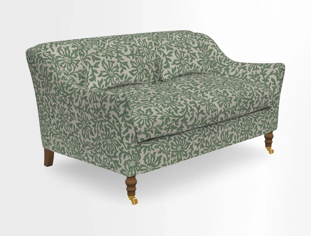 Cromer 3 Seater Sofa in RHS Botanicals Henry Moon Lions Tail Terracotta