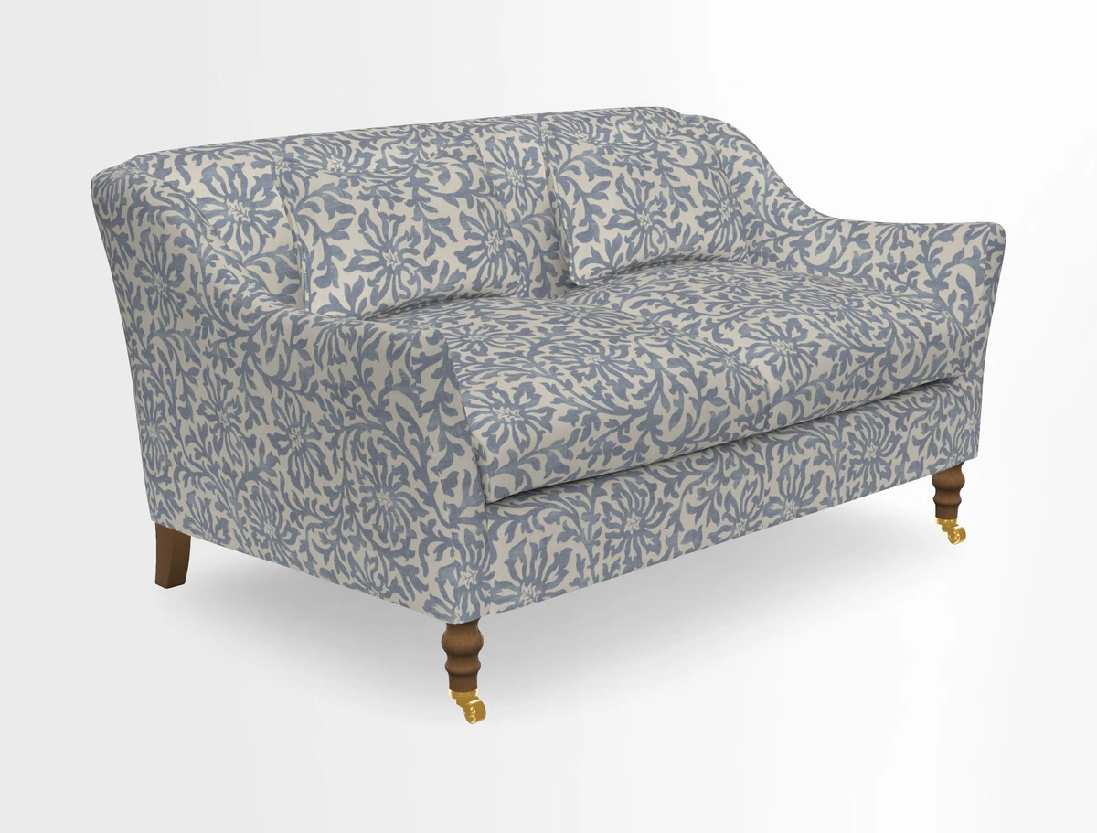 Cromer 3 Seater Sofa in RHS Botanicals Henry Moon Lions Tail Terracotta