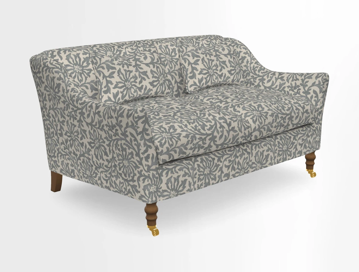 Cromer 3 Seater Sofa in RHS Botanicals Henry Moon Lions Tail Terracotta