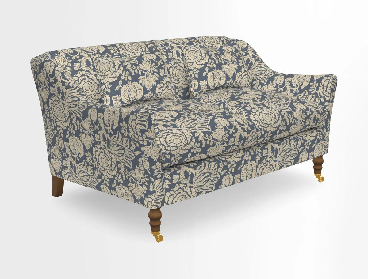 Cromer 3 Seater Sofa in RHS Botanicals Henry Moon Lions Tail Terracotta