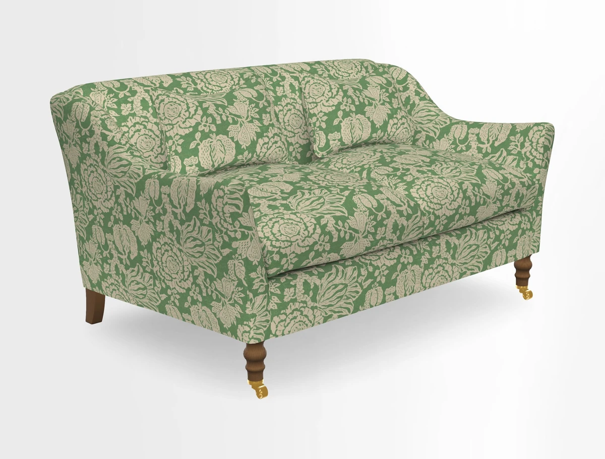Cromer 3 Seater Sofa in RHS Botanicals Henry Moon Lions Tail Terracotta