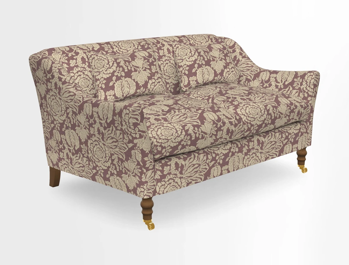 Cromer 3 Seater Sofa in RHS Botanicals Henry Moon Lions Tail Terracotta