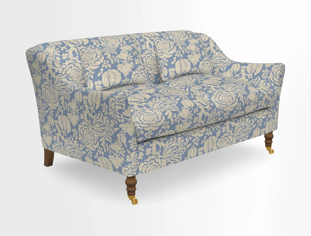 Cromer 3 Seater Sofa in RHS Botanicals Henry Moon Lions Tail Terracotta
