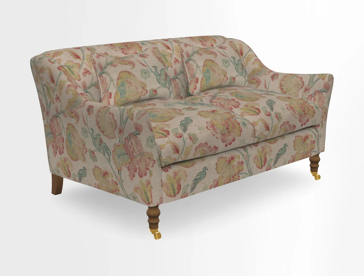 Cromer 3 Seater Sofa in RHS Botanicals Henry Moon Lions Tail Terracotta