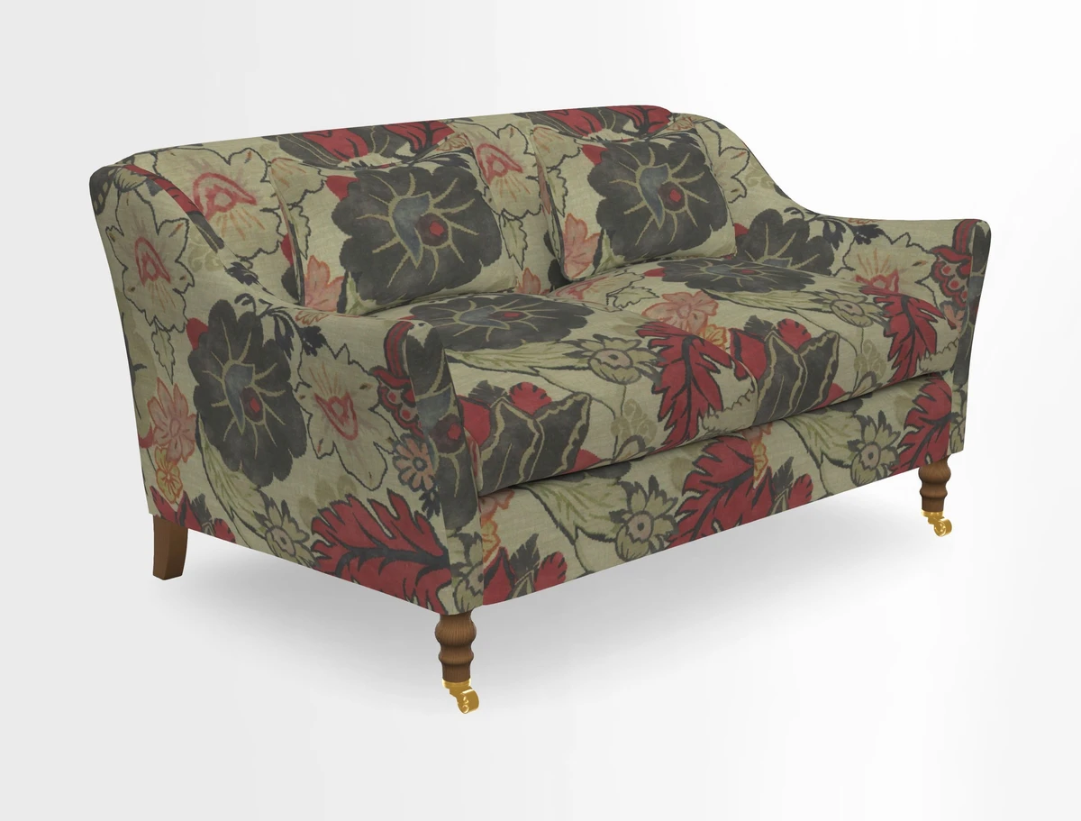 Cromer 3 Seater Sofa in RHS Botanicals Henry Moon Lions Tail Terracotta