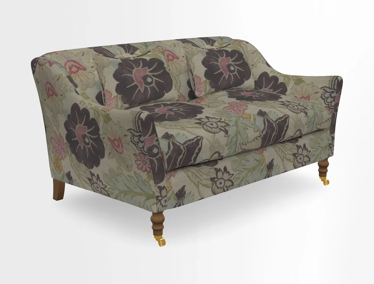 Cromer 3 Seater Sofa in RHS Botanicals Henry Moon Lions Tail Terracotta