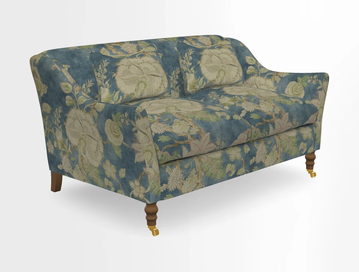 Cromer 3 Seater Sofa in RHS Botanicals Henry Moon Lions Tail Terracotta