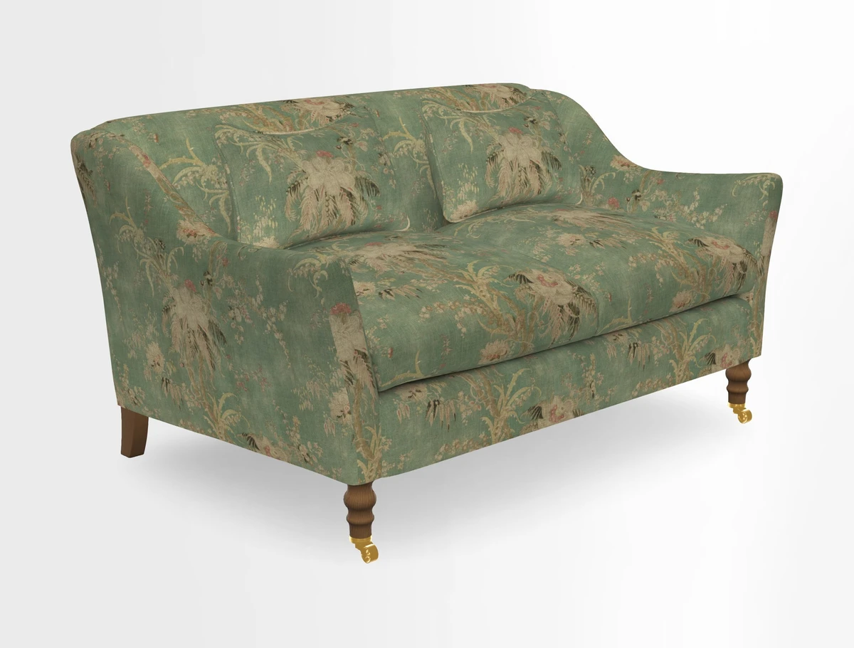 Cromer 3 Seater Sofa in RHS Botanicals Henry Moon Lions Tail Terracotta
