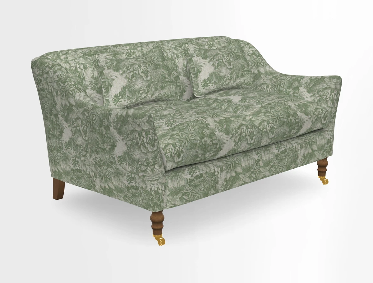 Cromer 3 Seater Sofa in RHS Botanicals Henry Moon Lions Tail Terracotta