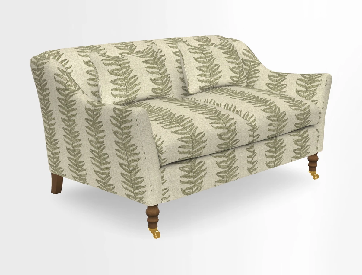 Cromer 3 Seater Sofa in RHS Botanicals Henry Moon Lions Tail Terracotta